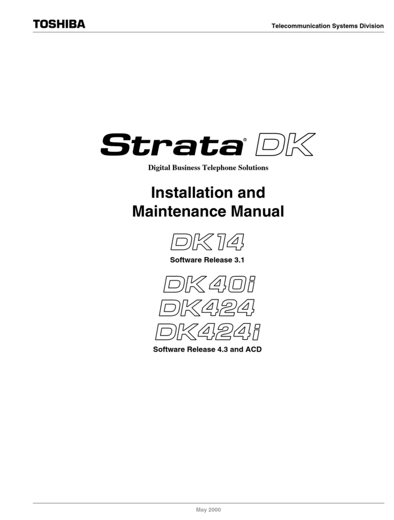 Toshiba Strata DK14 Manual