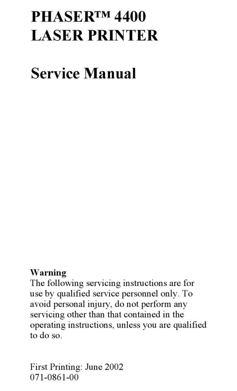 Xerox Phaser 4 400 User manual