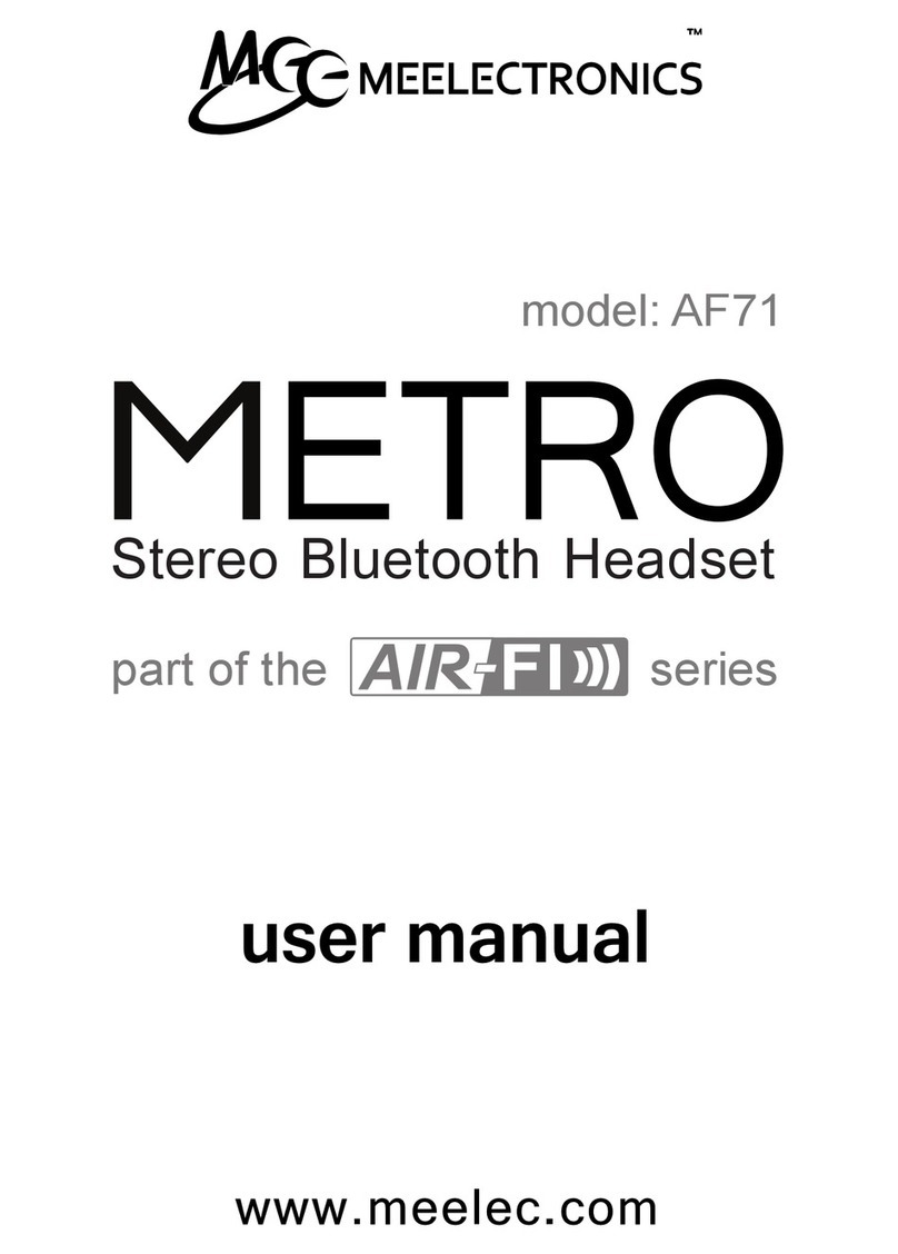 Meelectronics Metro AF71 user manual