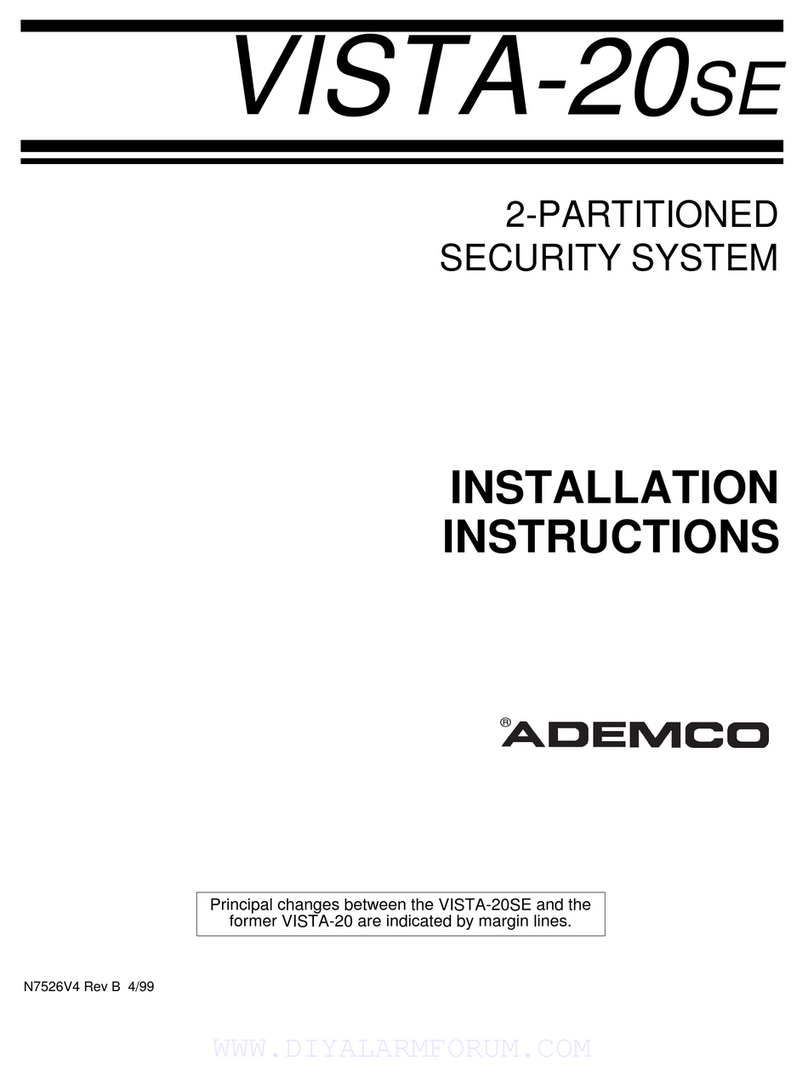 ADEMCO VISTA-20SE User manual