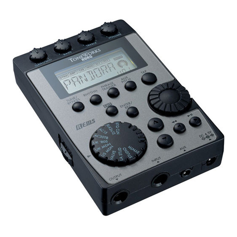 Korg Tone Works Pandora PX4D owner's manual