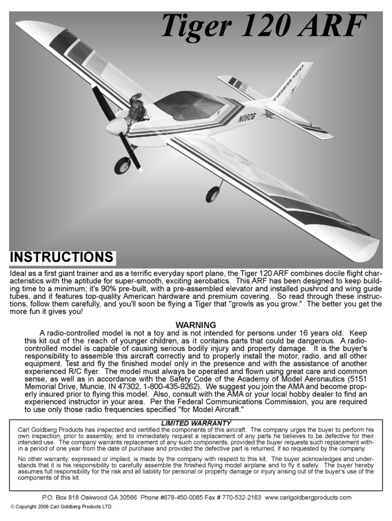 CARL GOLDBERG 120 ARF instructions