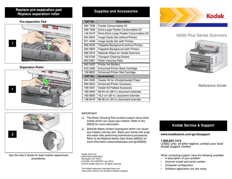 Kodak i4000 Plus Series User manual Kodak i4000 Plus Series User manual