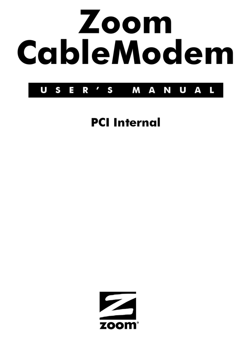 Zoom PCI Internal User manual