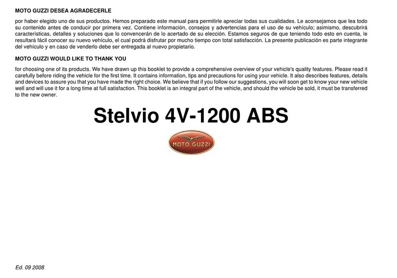 MOTO GUZZI Stelvio 4V-1200 ABS User manual