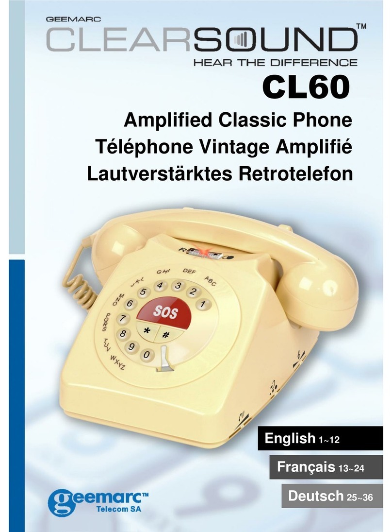 Geemarc CL60 User manual