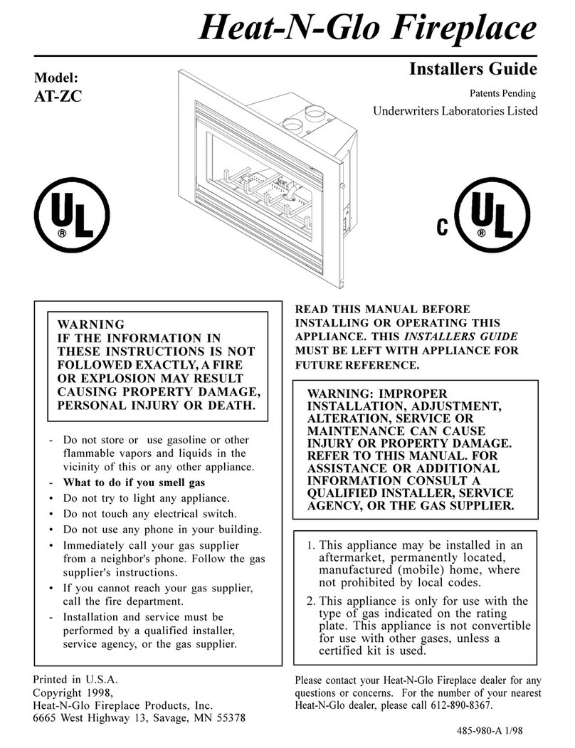 Heat & Glo AT-ZC Installer's guide Heat & Glo AT-ZC Installer's guide