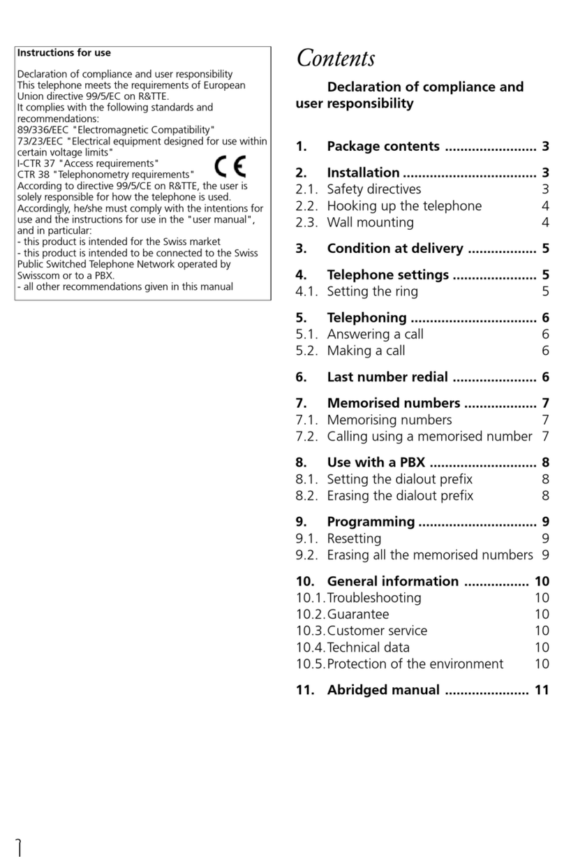 Swisscom Classic D3 user guide