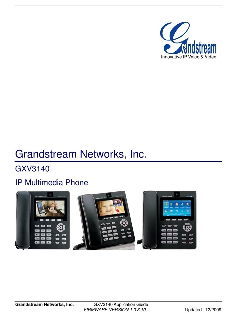 Grandstream Networks GXV-3140 User guide Grandstream Networks GXV-3140 User guide