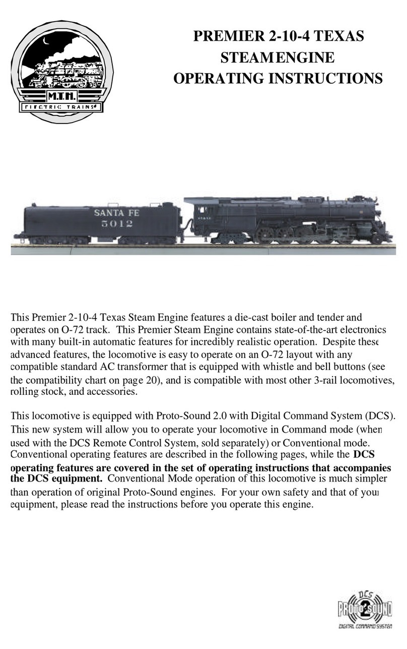 Premier 2-10-4 TEXAS STEAM ENGINE operating instructions