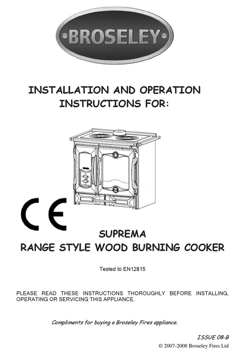 Broseley SUPREMA Installation and operation instructions