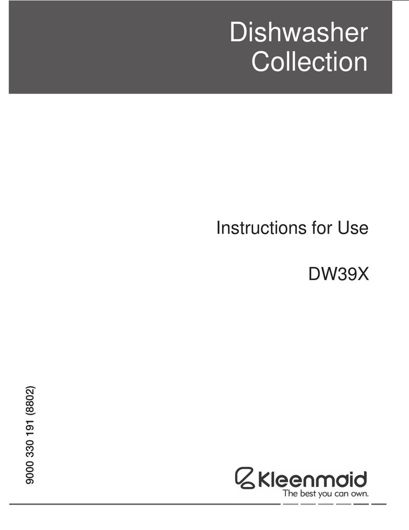 Kleenmaid DW39X Instructions for use