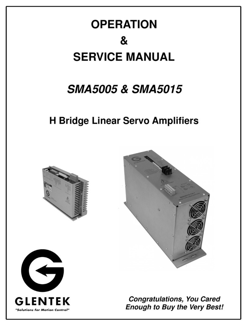 Glentek SMA5005 Installation and operating instructions