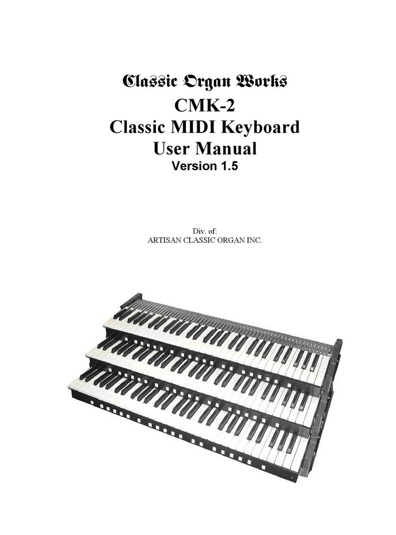 Classic Organ Works CMK-2 User manual
