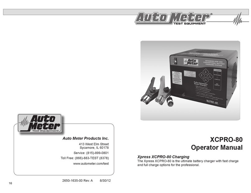 AutoMeter XCPRO-80 User manual