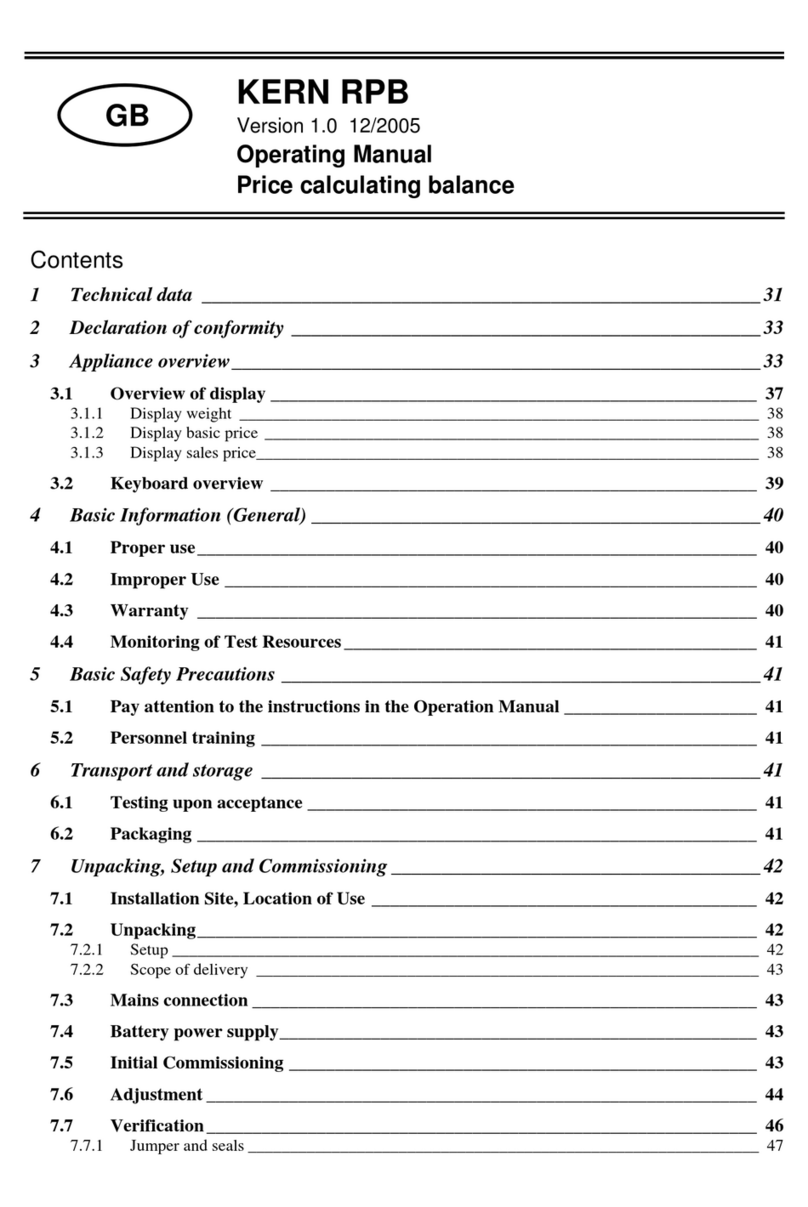 KERN RPB 15K5M User manual