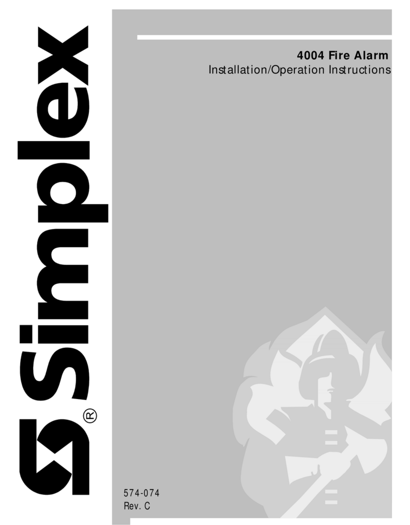 Simplex 4004 Installation instructions