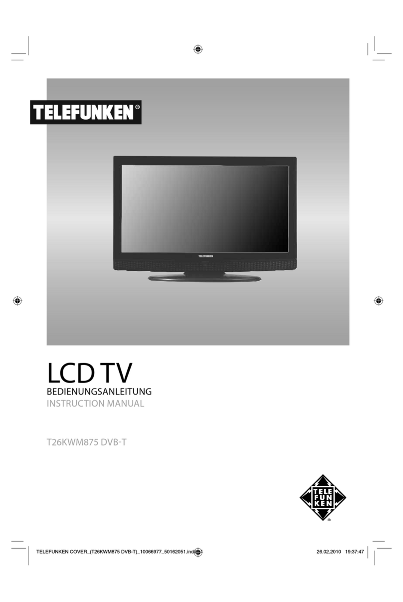 Telefunken T26KWM875 DVB-T User manual