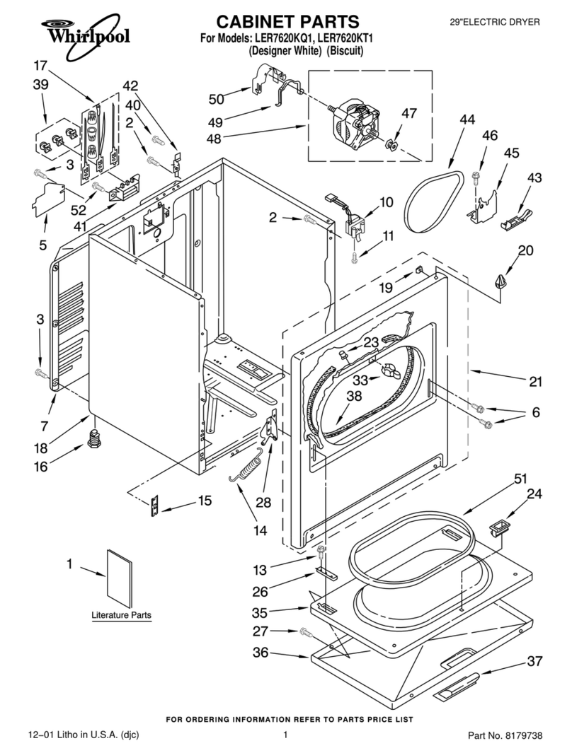 Whirlpool LER7620KQ1 parts list