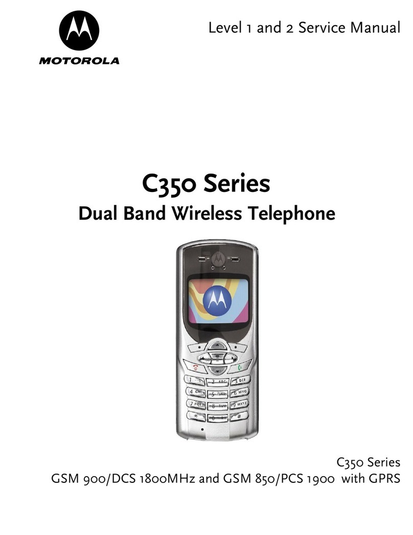 Motorola C350 Series Service manual