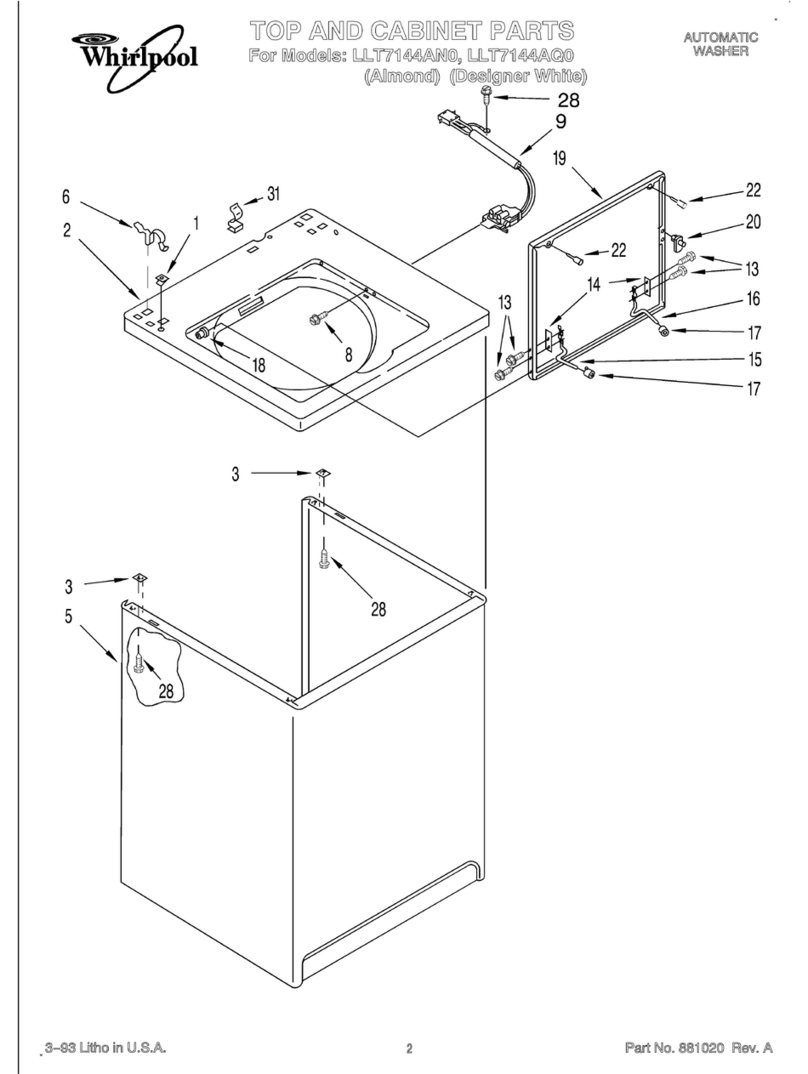 Whirlpool LLT7144AN0 parts list