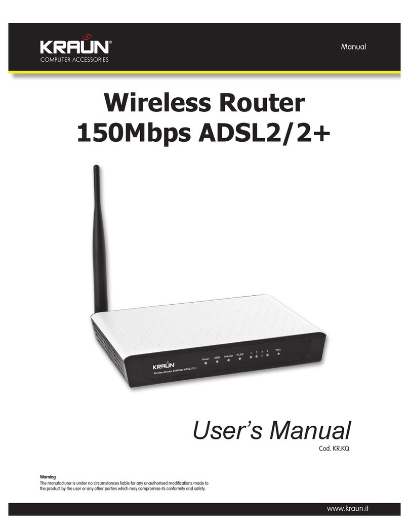 Kraun 150Mbps ADSL2/2+ User manual