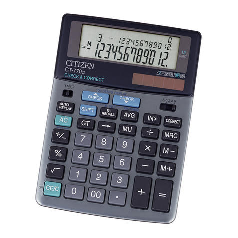 Citizen CT-770II instruction manual