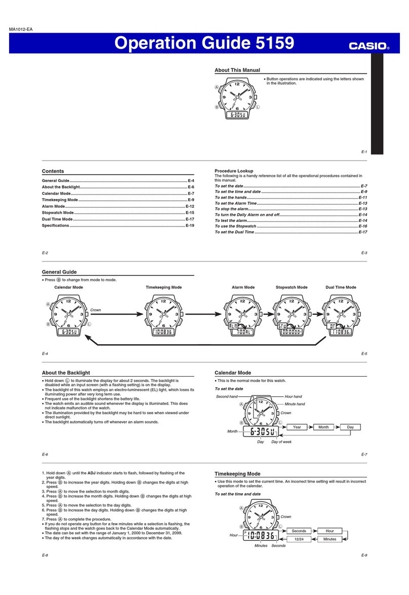 Casio 5159 User manual Casio 5159 User manual