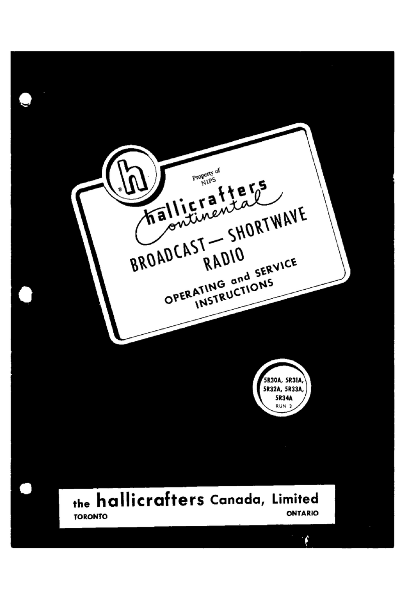 Hallicrafters 5R30A Operating and service instructions