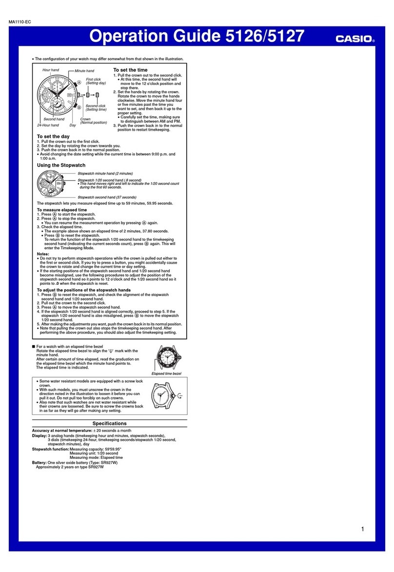 Casio 5126 User manual