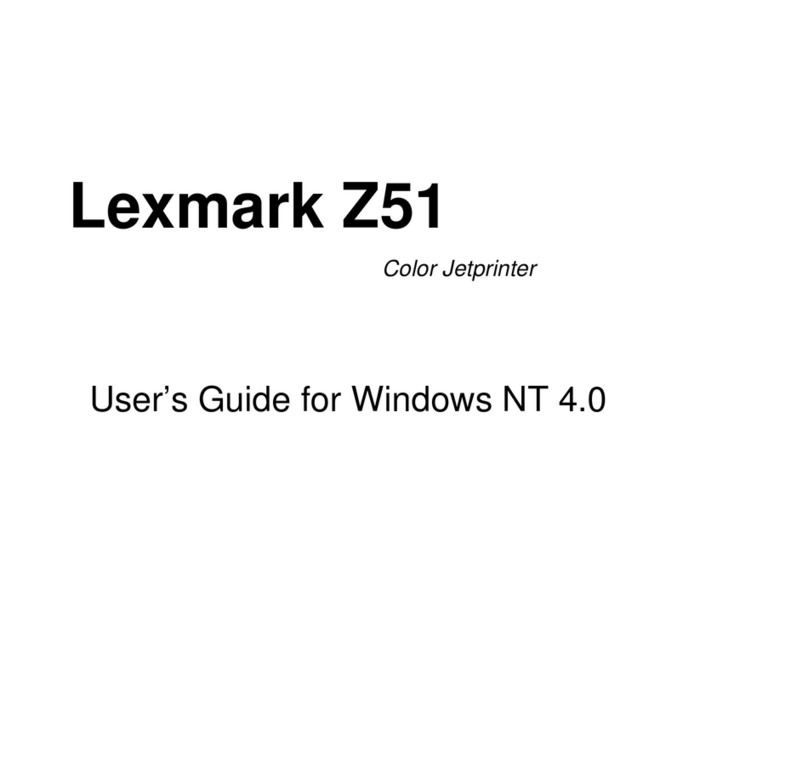 Lexmark Z51 Color Jetprinter user guide