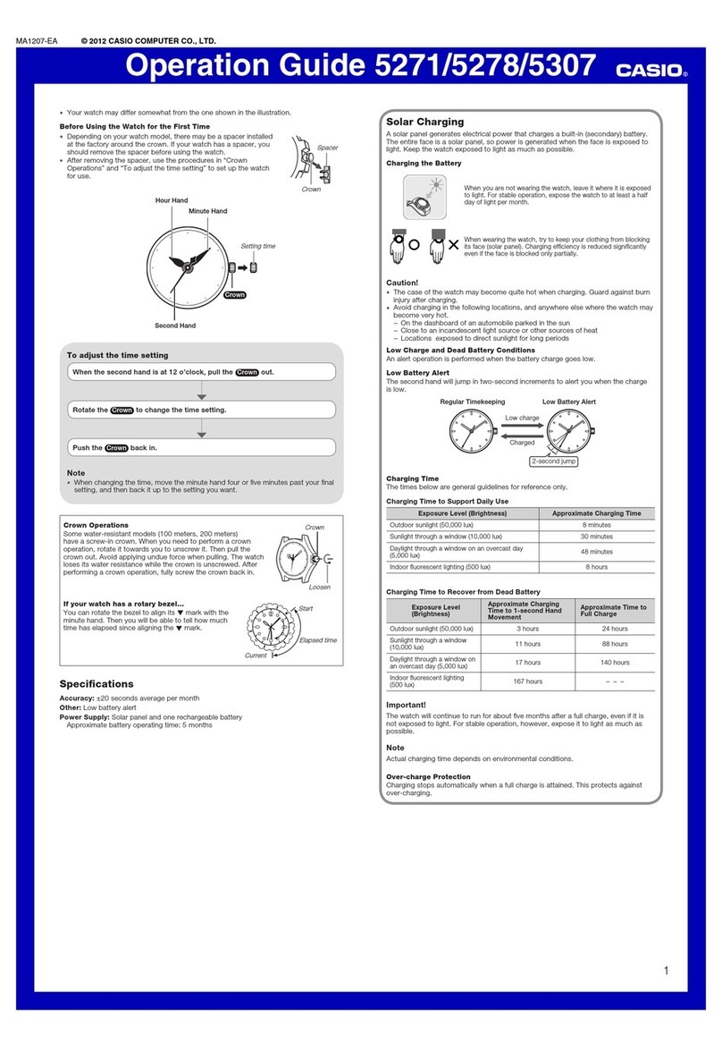 Casio 5271 User manual