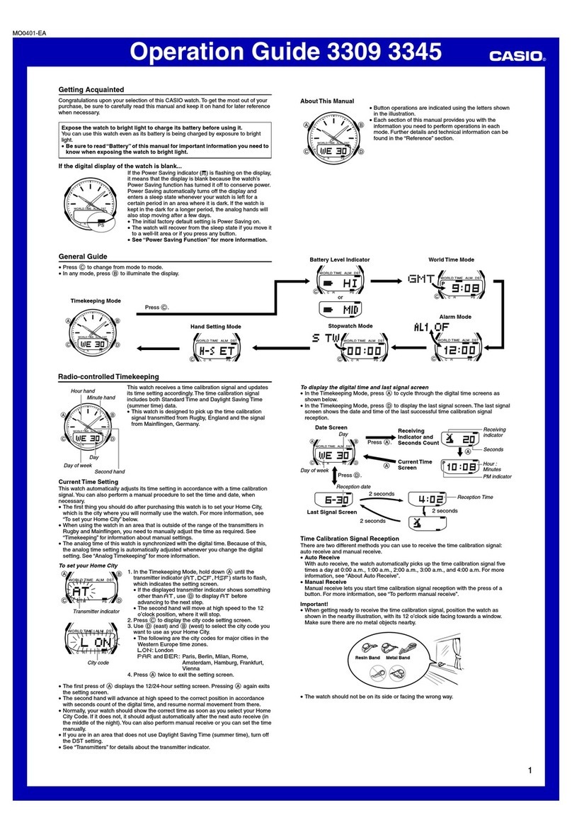 Casio 3309 User manual Casio 3309 User manual