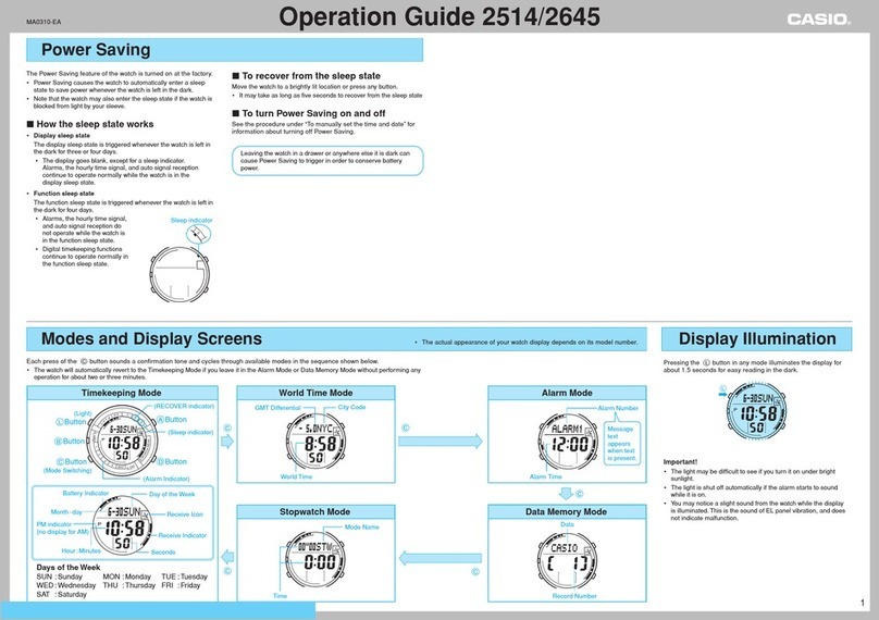 Casio 2514 User manual