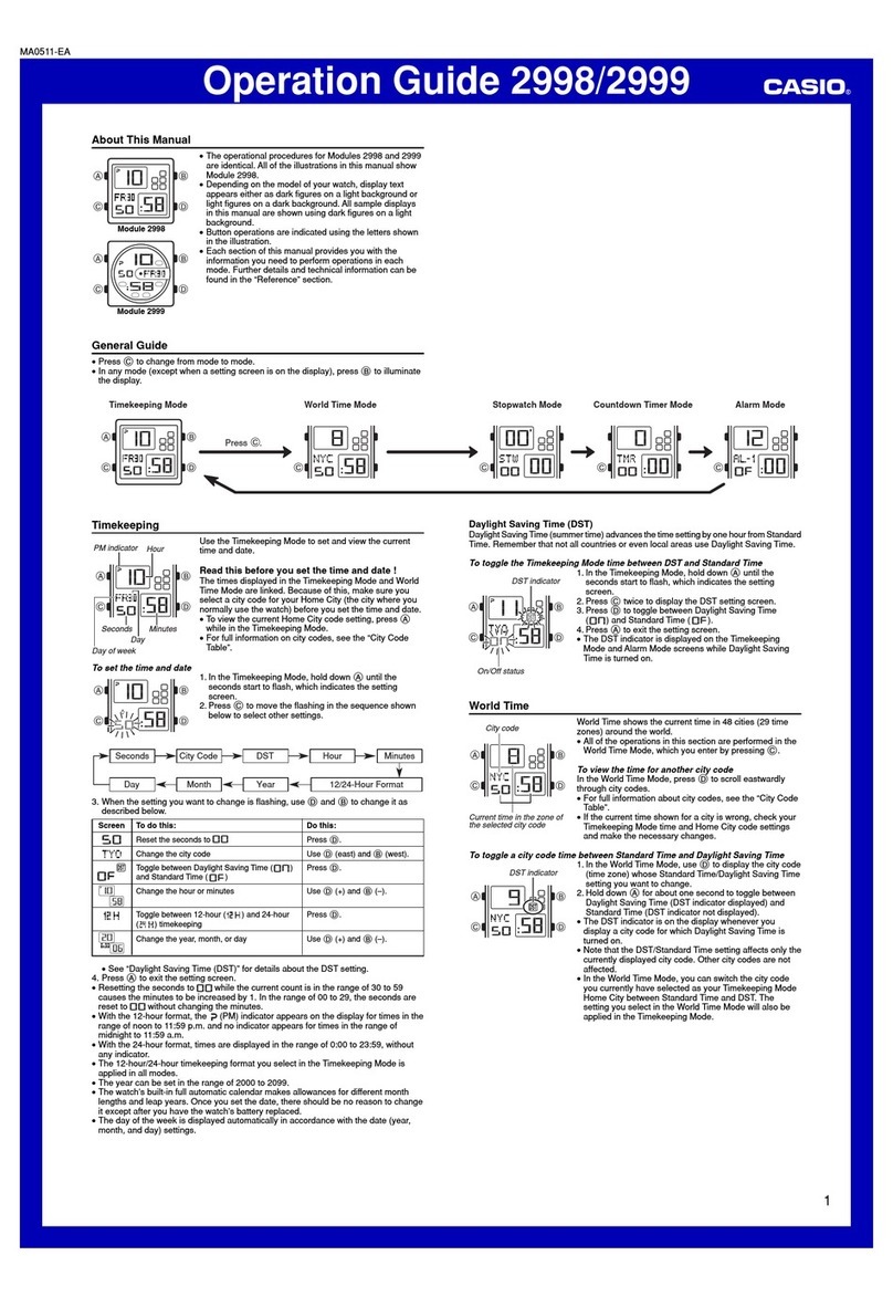 Casio 2998 User manual