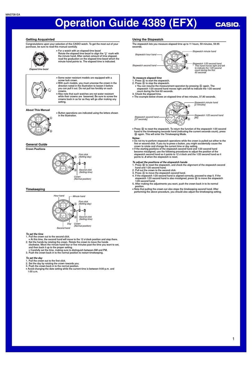 Casio 4389 User manual Casio 4389 User manual