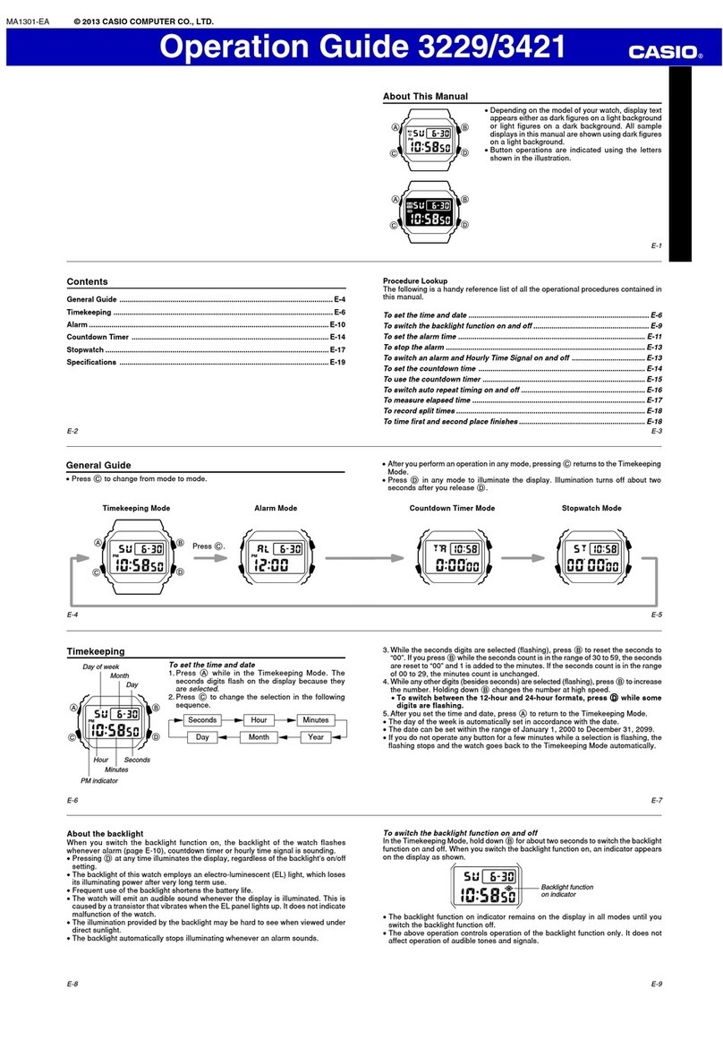 Casio 3229 User manual