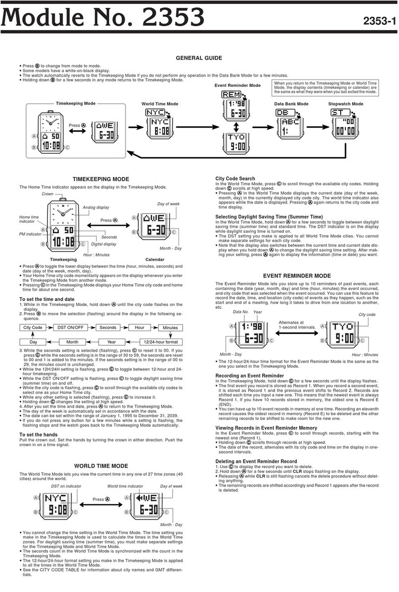 Casio 2353 Configuration guide Casio 2353 Configuration guide