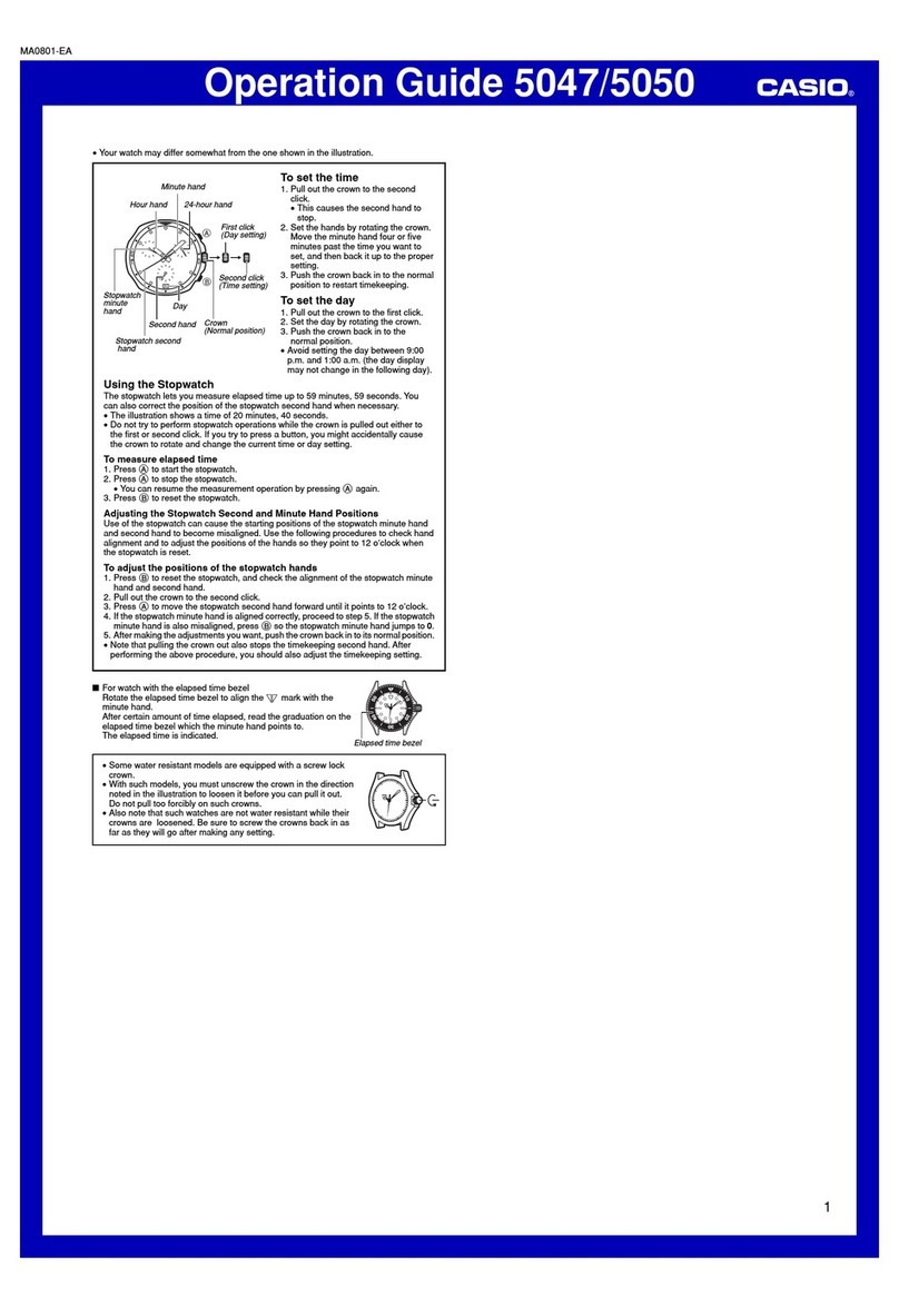 Casio 5047 User manual
