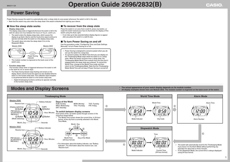 Casio 2696 User manual
