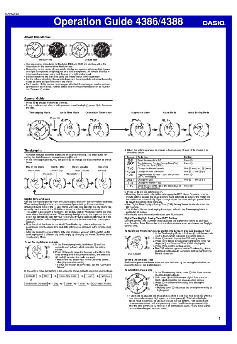 Casio 4386 User manual Casio 4386 User manual