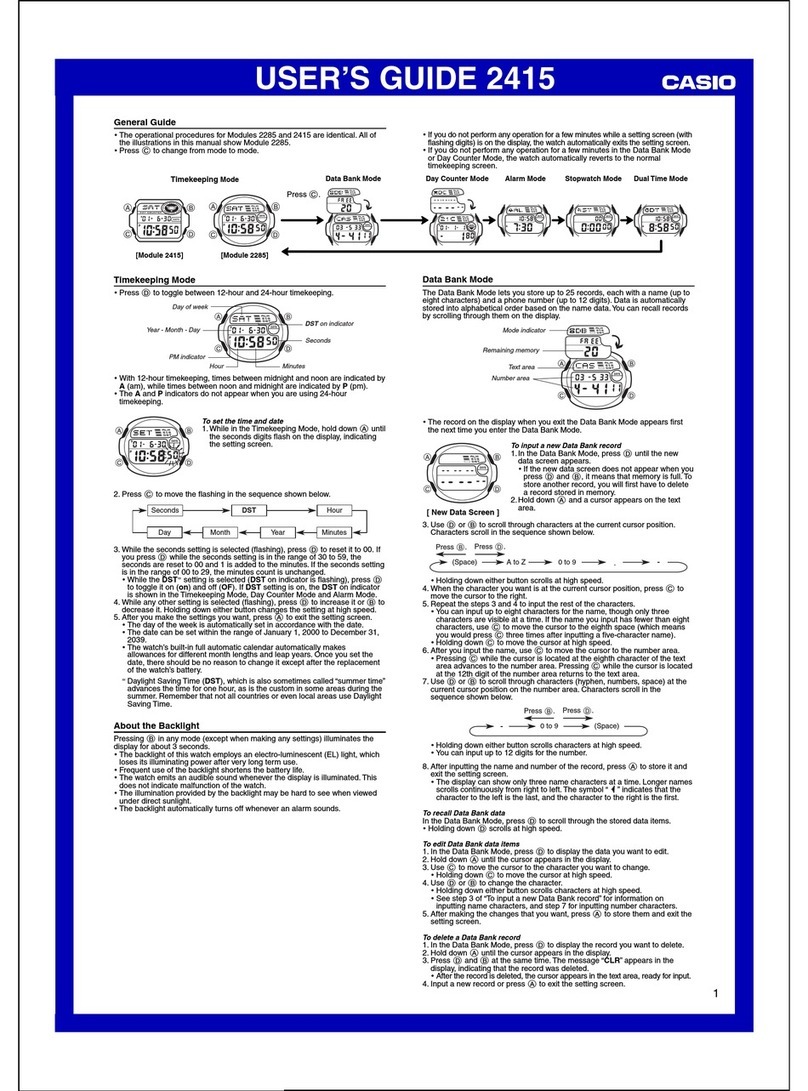 Casio 2415 User manual Casio 2415 User manual