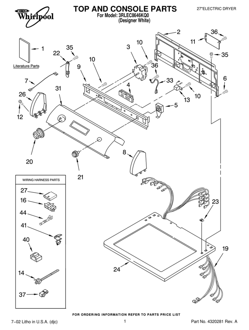 Whirlpool 3RLEC8646KQ0 parts list