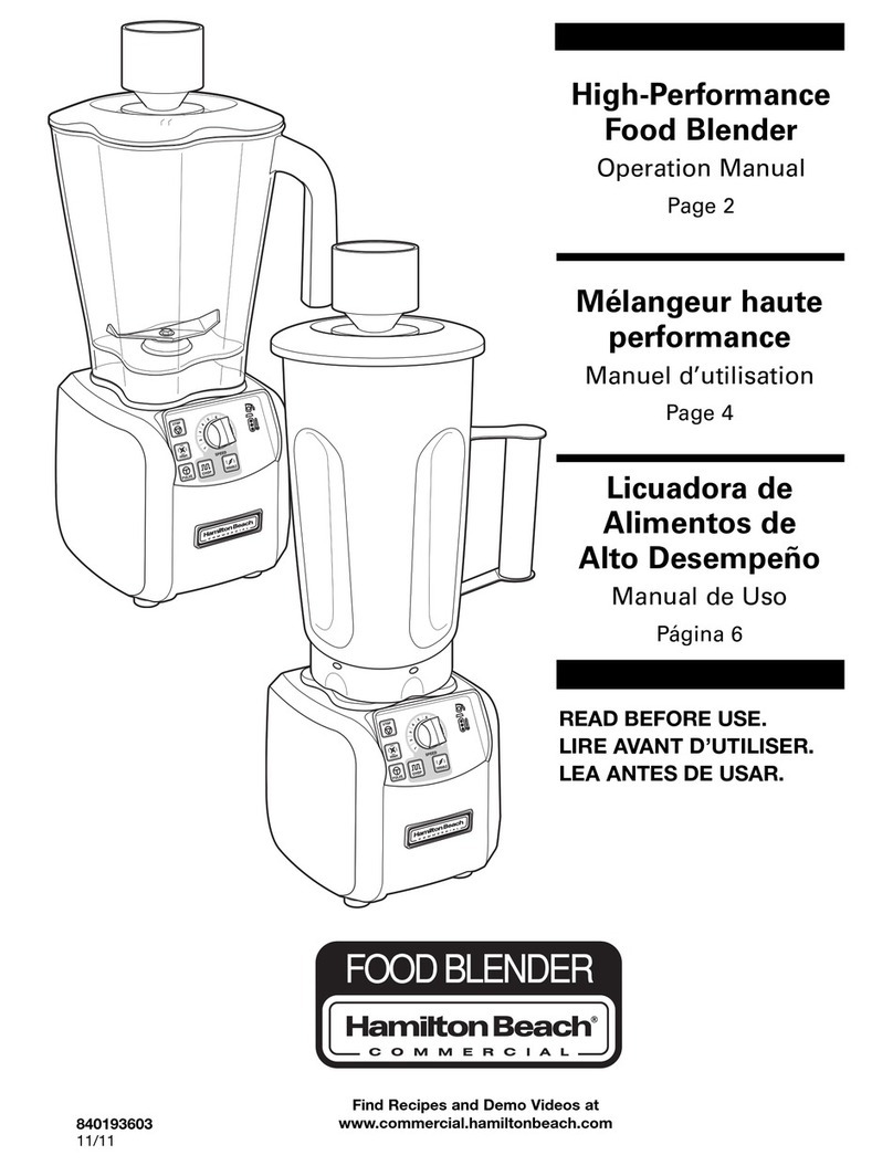 Hamilton Beach 840193603 User manual