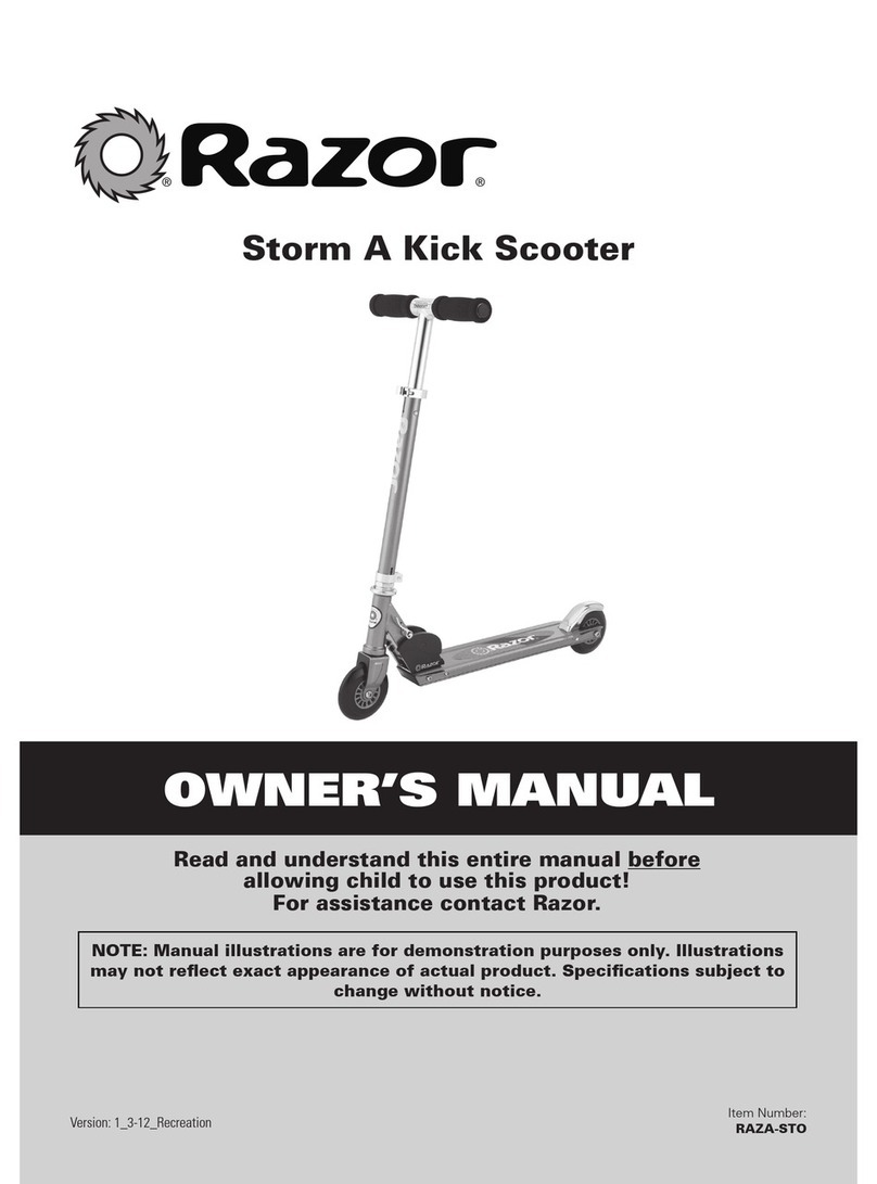 Razor RAZA-STO User manual Razor RAZA-STO User manual