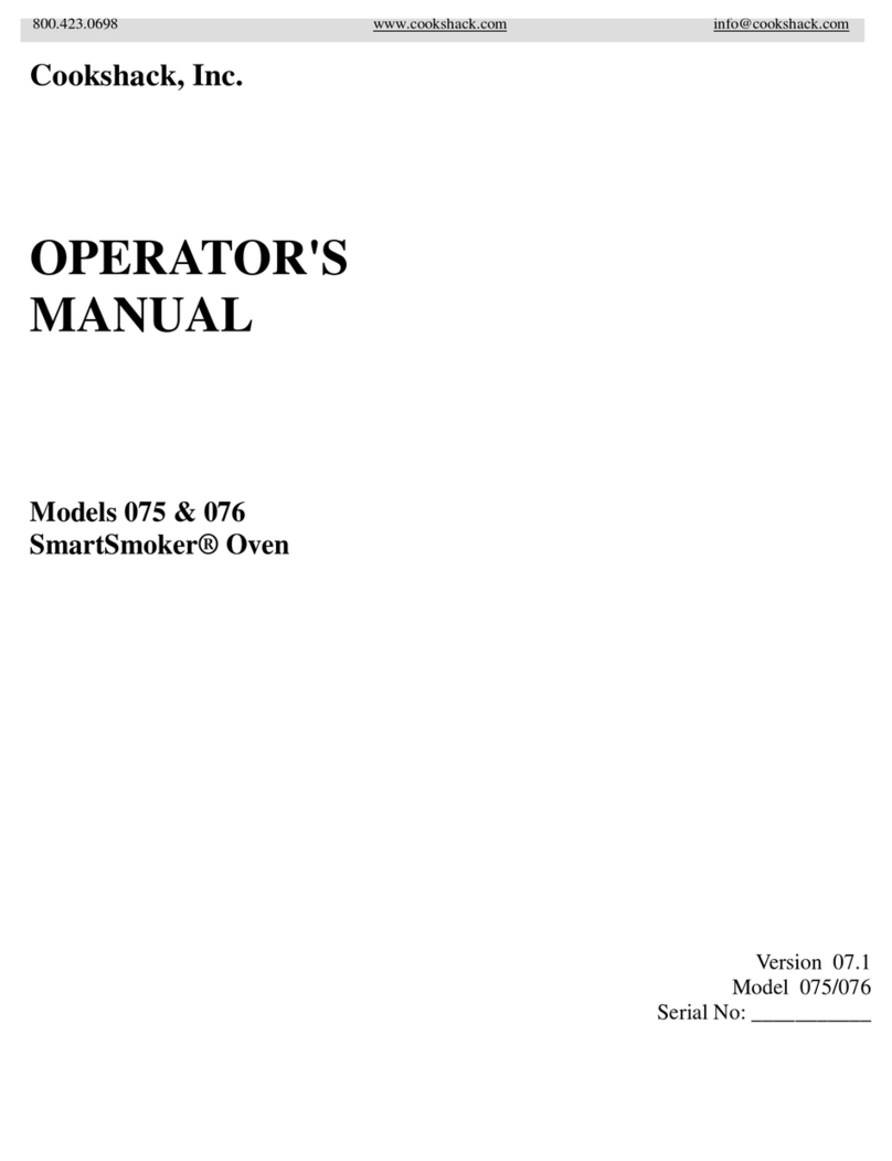 Cookshack SmartSmoker 075 User manual