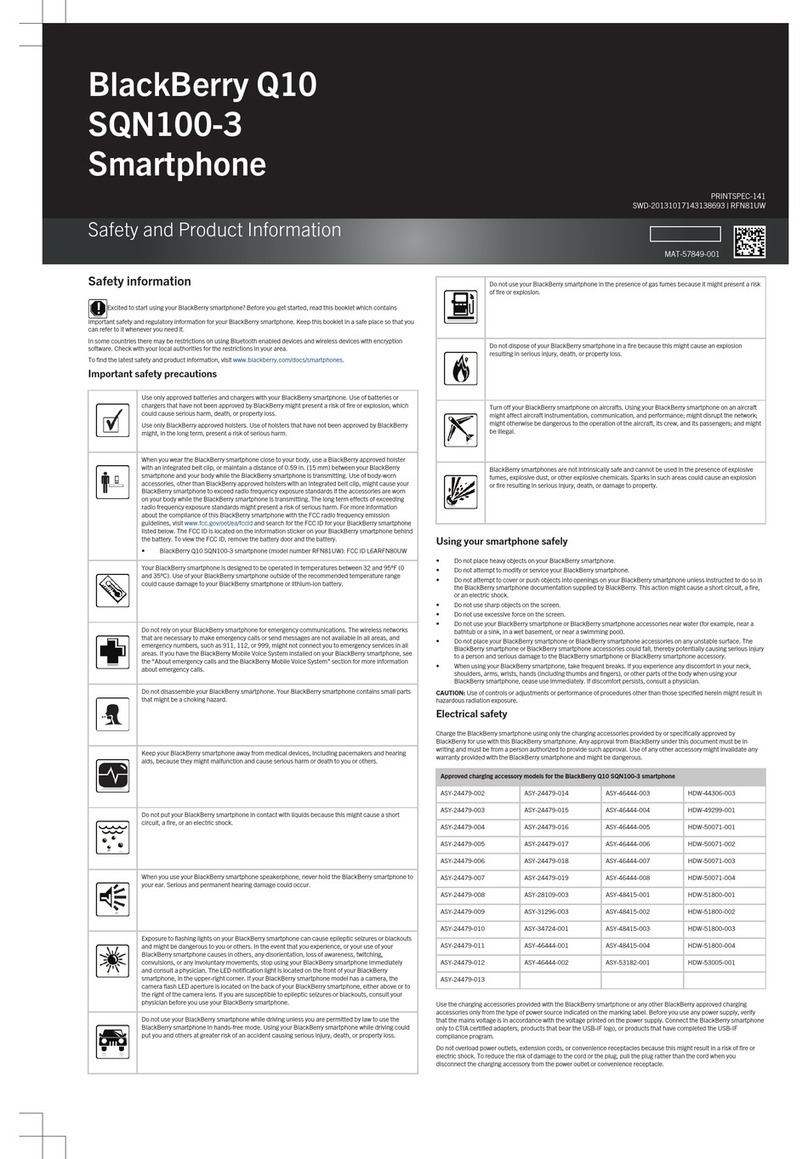 Blackbe;rry Q10 User manual Blackbe;rry Q10 User manual