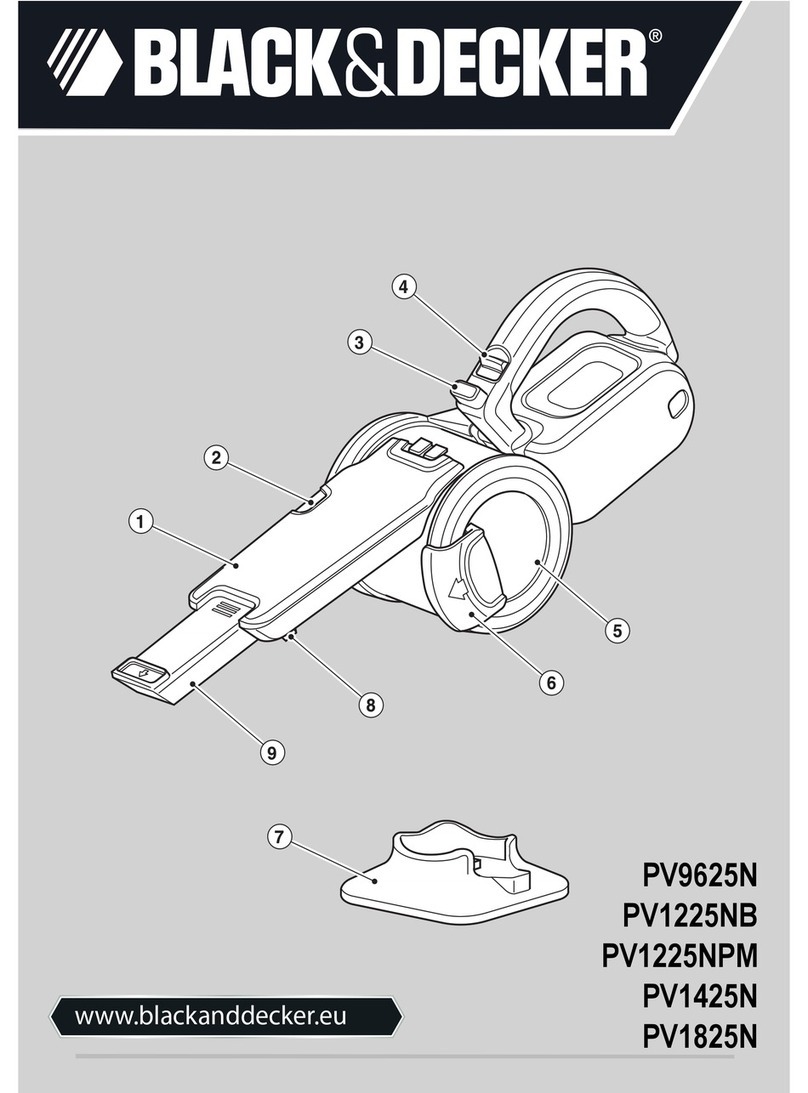 Black & Decker Dustbuster PV9625N User manual