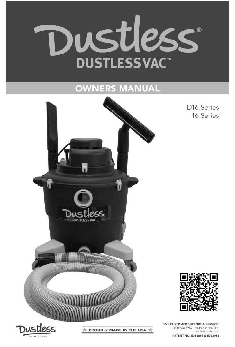 Dustless DuctlessVac D1603 owner's manual