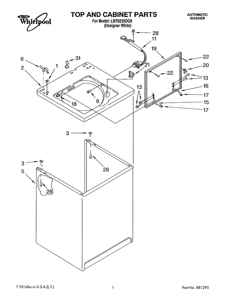 Whirlpool LBT6233DQ0 User manual